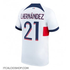 Paris Saint-Germain Lucas Hernandez #21 Seconda Maglia 2023-24 Manica Corta